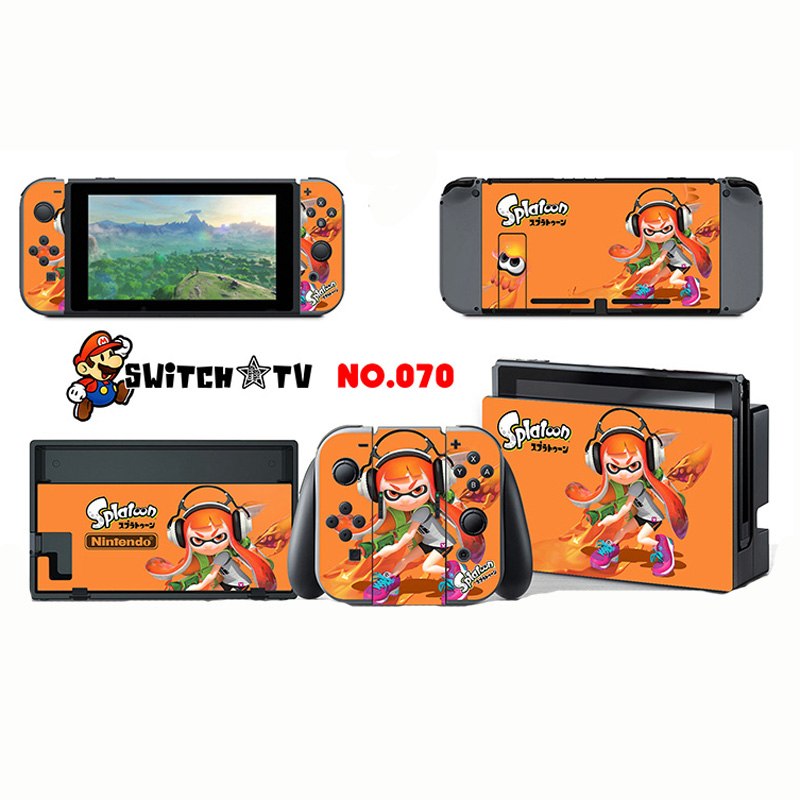 Vinyl Skins Sticker for Pokemen/Zelda Decal Cover Set for Nintend Switch Console And Joy-Con Controlle