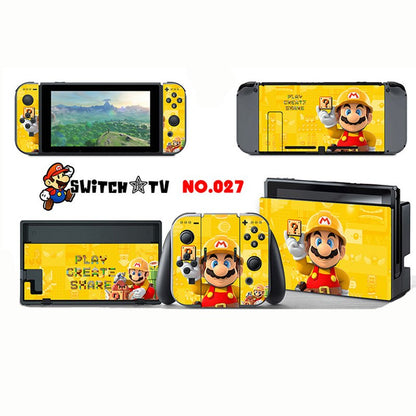 Vinyl Skins Sticker for Pokemen/Zelda Decal Cover Set for Nintend Switch Console And Joy-Con Controlle