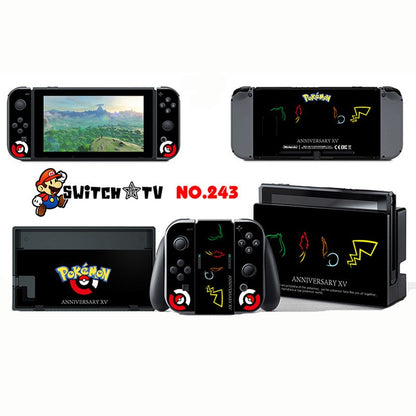 Vinyl Skins Sticker for Pokemen/Zelda Decal Cover Set for Nintend Switch Console And Joy-Con Controlle
