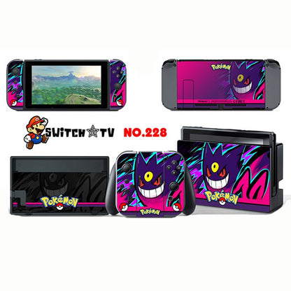 Vinyl Skins Sticker for Pokemen/Zelda Decal Cover Set for Nintend Switch Console And Joy-Con Controlle