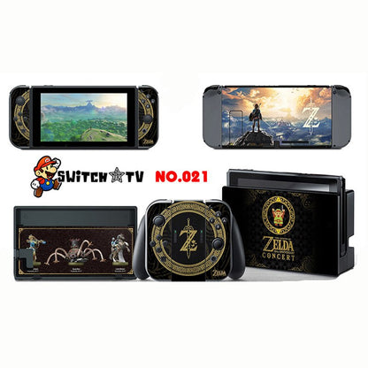 Vinyl Skins Sticker for Pokemen/Zelda Decal Cover Set for Nintend Switch Console And Joy-Con Controlle