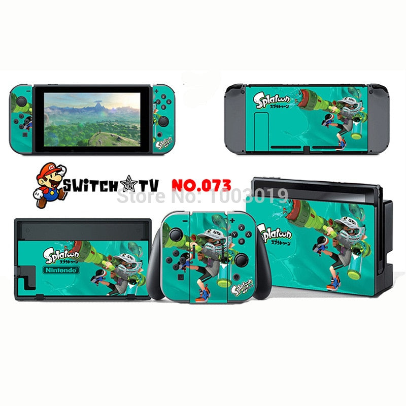 Vinyl Skins Sticker for Pokemen/Zelda Decal Cover Set for Nintend Switch Console And Joy-Con Controlle