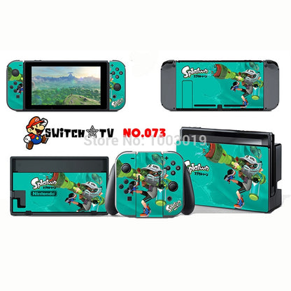 Vinyl Skins Sticker for Pokemen/Zelda Decal Cover Set for Nintend Switch Console And Joy-Con Controlle
