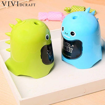 Vividcraft Electric Pencil Sharpener Student Automatic Pencil Sharpeners for Art Painting Stationery Supplies without Battery