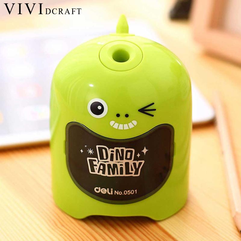 Vividcraft Electric Pencil Sharpener Student Automatic Pencil Sharpeners for Art Painting Stationery Supplies without Battery
