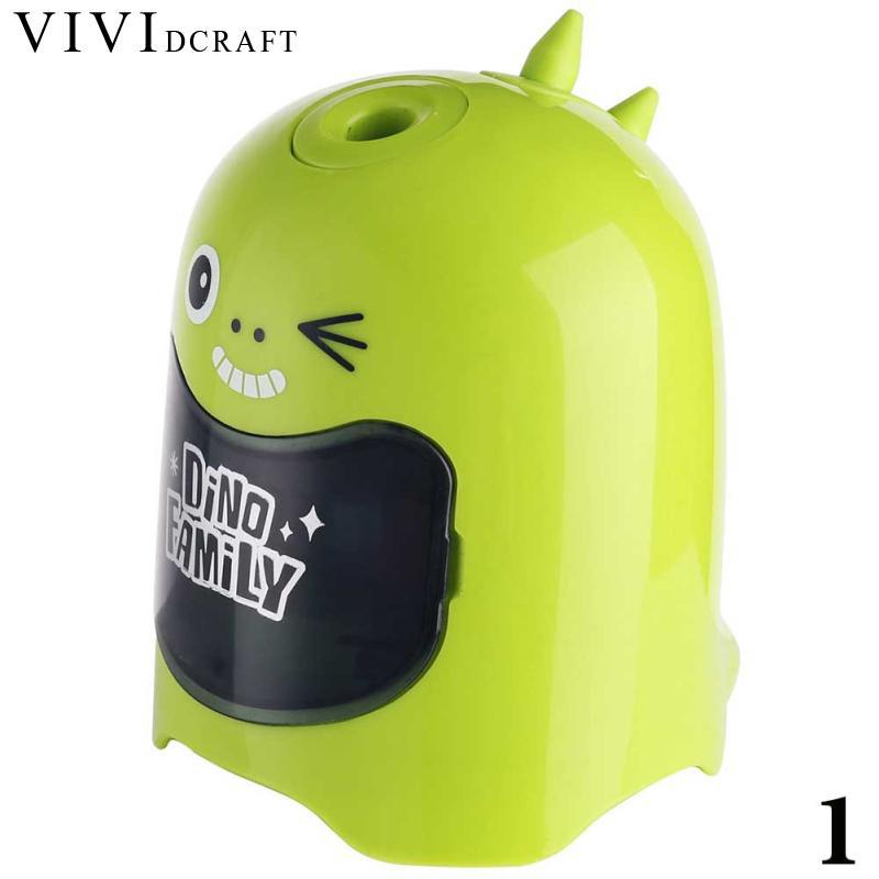 Vividcraft Electric Pencil Sharpener Student Automatic Pencil Sharpeners for Art Painting Stationery Supplies without Battery