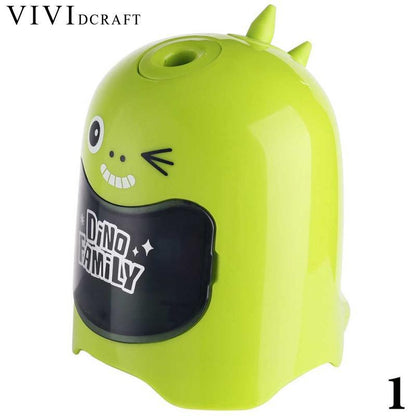 Vividcraft Electric Pencil Sharpener Student Automatic Pencil Sharpeners for Art Painting Stationery Supplies without Battery