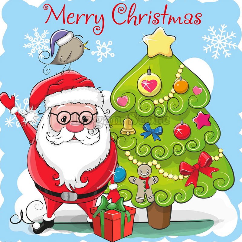 Volledige vierkante / ronde diamant 5D DIY Diamond Painting Christmas tree Diamond geborduurd Diamond Mosaic Home Decor SSC279