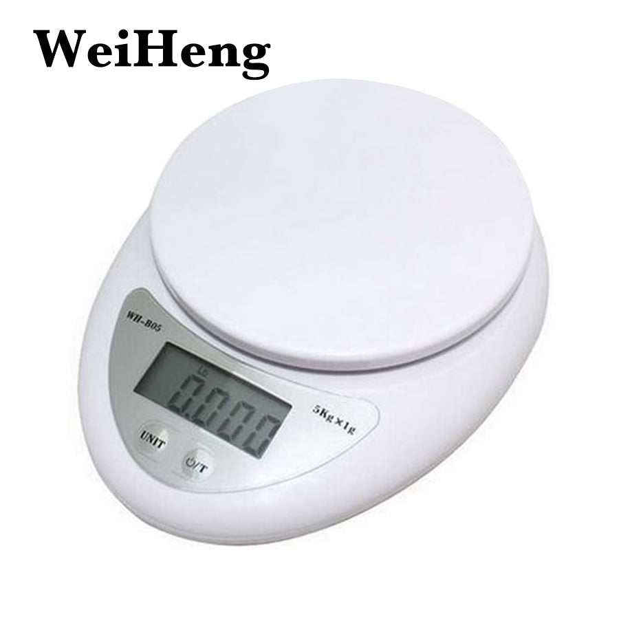 WEIHENG Kitchen 5000g/1g 5kg Food Diet Postal Kitchen Scales balance Measuring weighing scales LED electronic scales