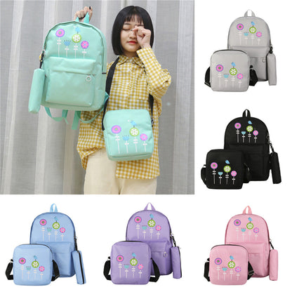 WEIXIER 2019 Composite Bag Print Preppy Style Backpacks For Teenage Girls High Quality Canvas School Bags 3 Set Backpack LL-12