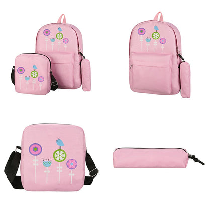 WEIXIER 2019 Composite Bag Print Preppy Style Backpacks For Teenage Girls High Quality Canvas School Bags 3 Set Backpack LL-12