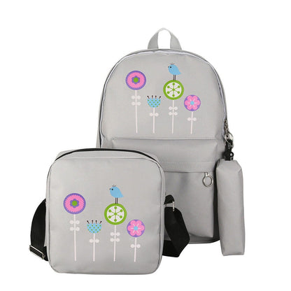 WEIXIER 2019 Composite Bag Print Preppy Style Backpacks For Teenage Girls High Quality Canvas School Bags 3 Set Backpack LL-12