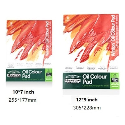 WINSOR&amp;NEWTON WINTON Painting Paper Oil Colour Pad Paper 10 sheets/book  Art Supplies