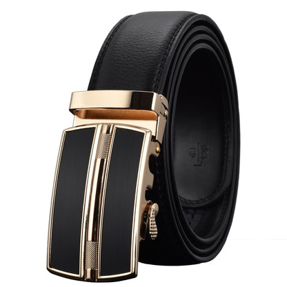 WOWTIGER Men`s Fashion Automatic Buckle Leather luxury Designer Male belt Waist Strap Belts for Men ceinture homme cinturon