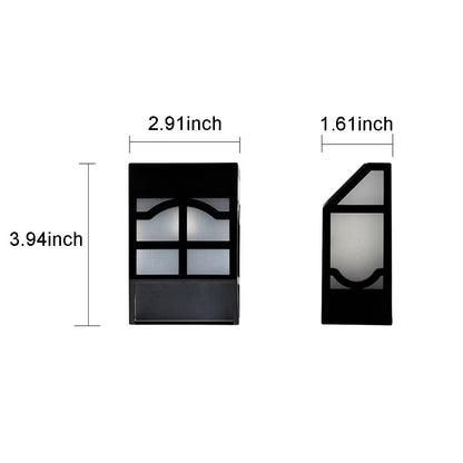 Wall Lamp Lighting LED Solar Power Panel lights 7 color changeable Light Sensor Waterproof Outdoor Fence Garden Pathway