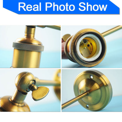 Wall Lamp Loft Wall Light E27 LED Edison Bulb ST64 110v 220v Vintage Loft Adjustable Industrial Metal Wall Light Sconce Lamp