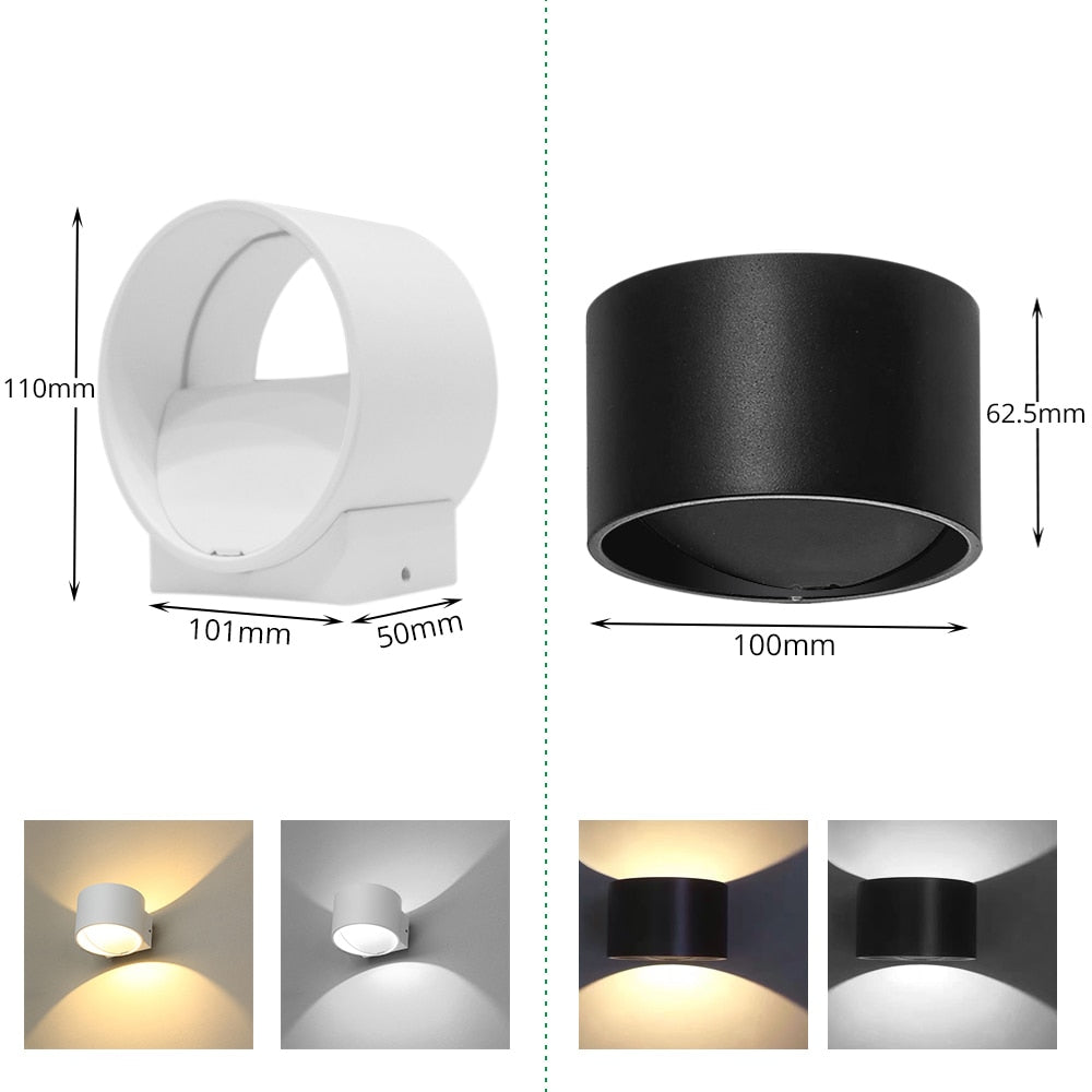 Wall Lamp Sconce Modern Luminaire Stairs Light 7W Decor Bedroom Cube Mural Corridor Hotel Porch Lights Aluminium Lampada LED