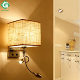 Wall Lamp Sconce Switch Stairs Light Luminaires Fixture E27 Bulb Bedroom Decor Bathroom Modern Bedside Lighting Wall Mounted