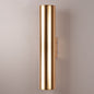 Wall Light Gold Tube Design lights Plating Aluminium Cover LED Sconce Light Hallway Coffee Shop Indoor Up and Down Light