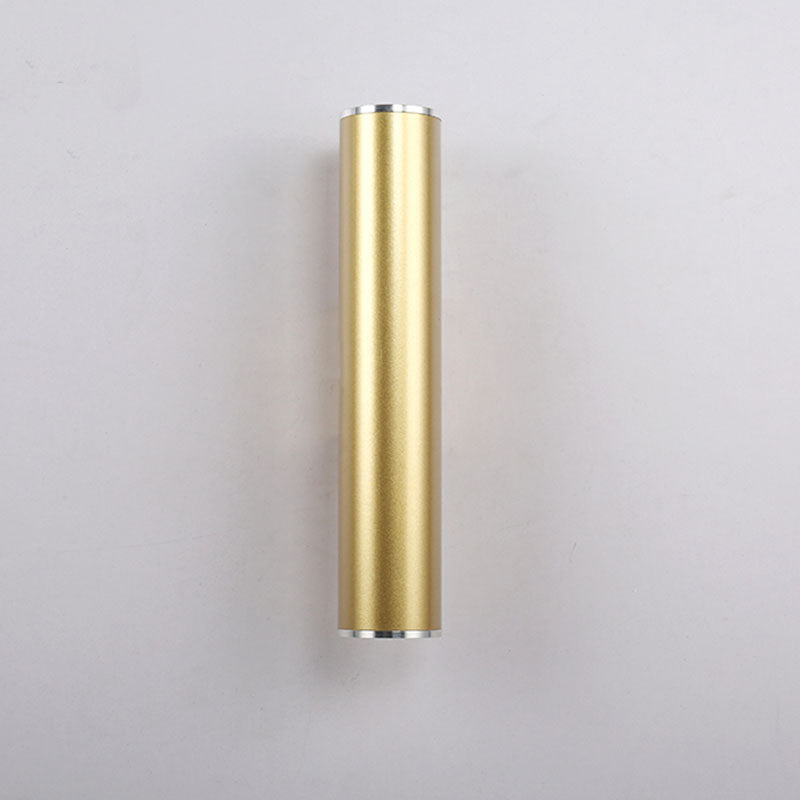 Wall Light Gold Tube Design lights Plating Aluminium Cover LED Sconce Light Hallway Coffee Shop Indoor Up and Down Light