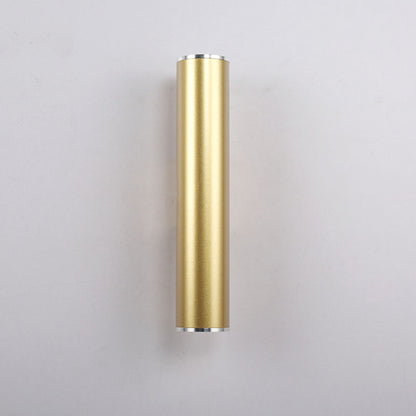 Wall Light Gold Tube Design lights Plating Aluminium Cover LED Sconce Light Hallway Coffee Shop Indoor Up and Down Light