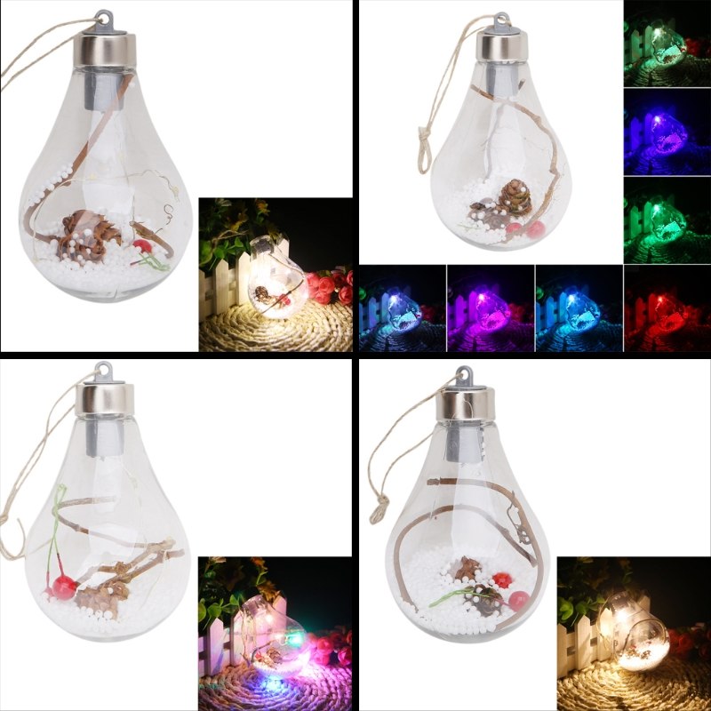 Wall Light Lamp Hanging Ornaments Party Outdoor Christmas Tree LED Light Bulb Decor