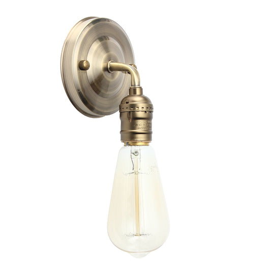 Wall Light Vintage Copper Iron Sconce Holder Colorful E27 Base Lamp Fixture Hallway Dining Hall Bar Club Coffee Shop Home Decor