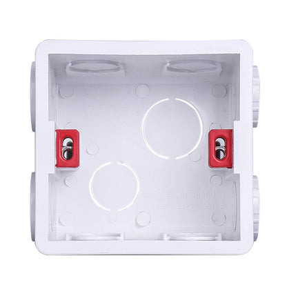 Wall Plate Adjustable Internal Cassette Mounting switch socket  Box White/Red/Blue Plastic Materials For 86 Type Standard Light