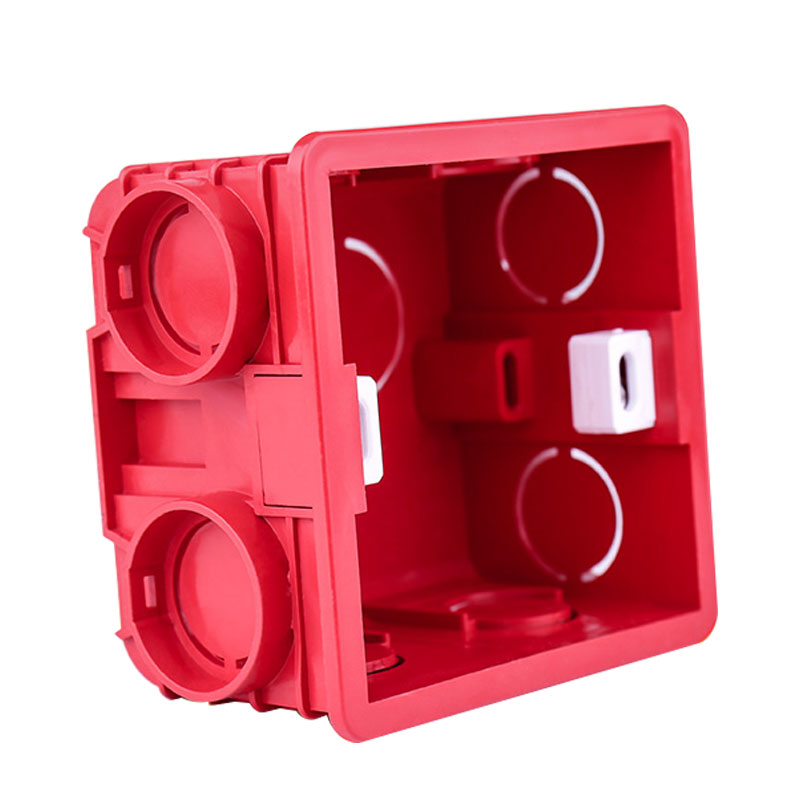 Wall Plate Adjustable Internal Cassette Mounting switch socket  Box White/Red/Blue Plastic Materials For 86 Type Standard Light