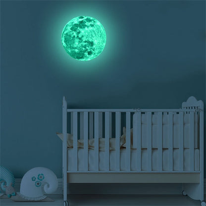 Wall Sticker Kids Room Decor Moon fluorescent Light Night Panels Room Decoration Adesivo de Parede Infantil #815