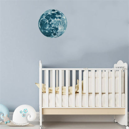 Wall Sticker Kids Room Decor Moon fluorescent Light Night Panels Room Decoration Adesivo de Parede Infantil #815