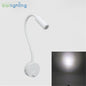 White LED Bedside Lamp, Wall Light, Night Light, 3W Gooseneck Led Reading Light,Bedroom/Living Room/Kids Room/Study Room Sconces