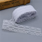 Wholesale 10Yards Beautiful Lace Ribbon 40MM Wide White african lace fabric embroidered lace trim trimmings for sewing DIY