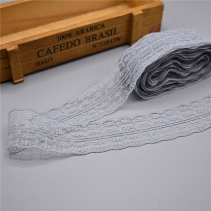 Wholesale Beautiful 10Yards Lace Ribbon 45MM wide african lace fabric lace trim white lace embroidered trim trimmings for sewing