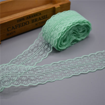 Wholesale Beautiful 10Yards Lace Ribbon 45MM wide african lace fabric lace trim white lace embroidered trim trimmings for sewing