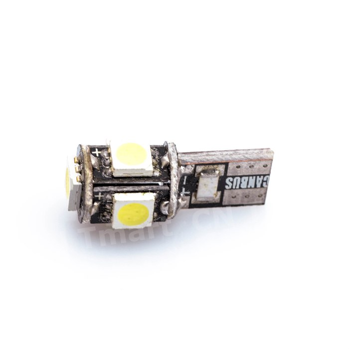 Wholesale Canbus T10 5smd 5050 LED car led Light Canbus W5W 194 5050 SMD Error Free White Light Bulbs