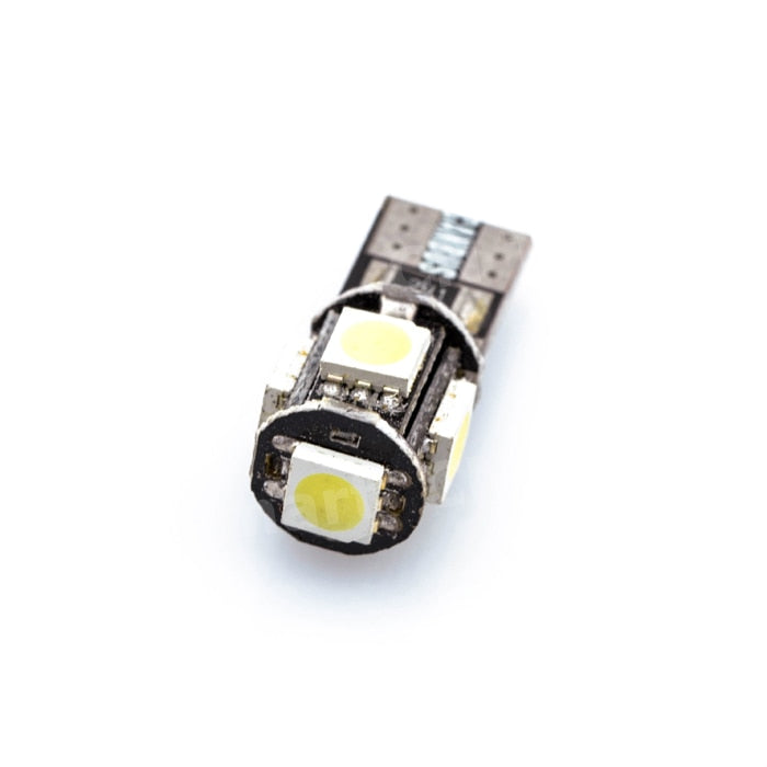 Wholesale Canbus T10 5smd 5050 LED car led Light Canbus W5W 194 5050 SMD Error Free White Light Bulbs