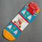 Winter Crew Christmas Funny Cotton Socks Harujuku Emoji Santa Snowman Funny Female Art socks Christmas Gift Happy Cotton Socks