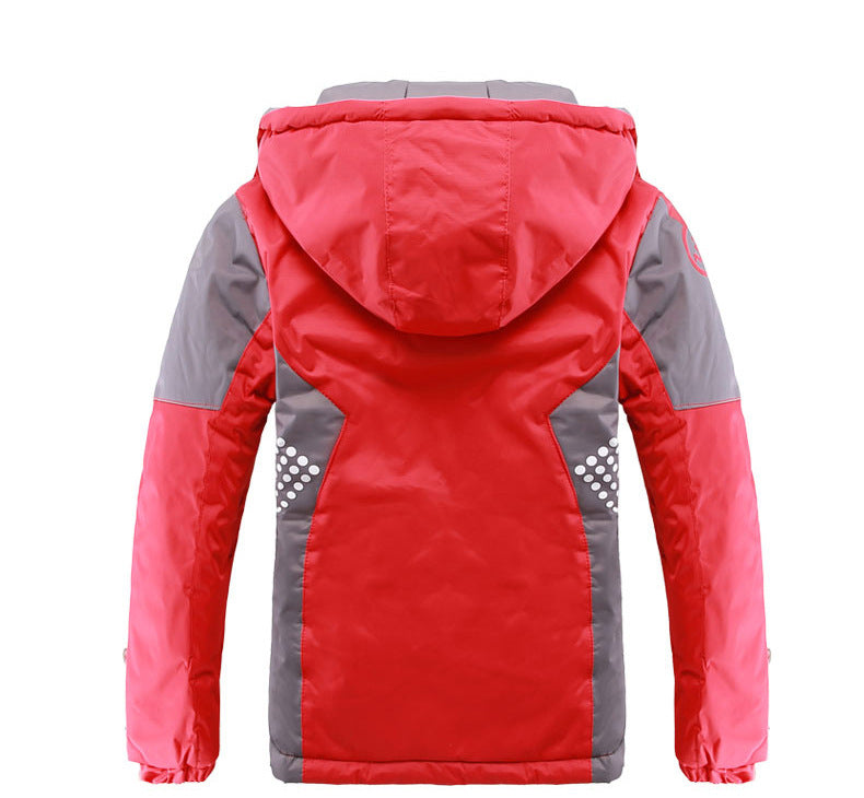 Winter Thicken Warm Child Coat Kids Clothes Double-deck Windproof Boys Girls Jackets Children Outerwear For 3-14 Years Old