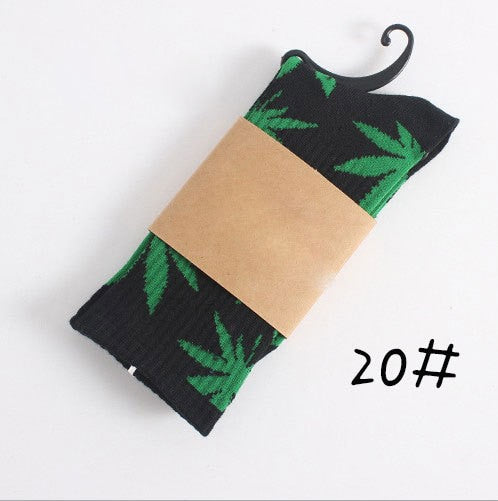 Winter high Quality Harajuku chaussette Style Weed Socks For Women Men's Cotton Hip Hop Socks Man Meias Mens Calcetines