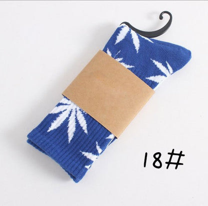 Winter high Quality Harajuku chaussette Style Weed Socks For Women Men's Cotton Hip Hop Socks Man Meias Mens Calcetines