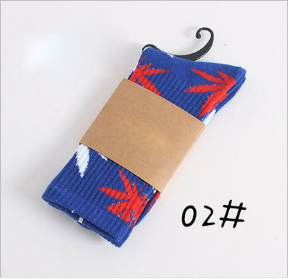 Winter high Quality Harajuku chaussette Style Weed Socks For Women Men's Cotton Hip Hop Socks Man Meias Mens Calcetines