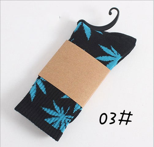 Winter high Quality Harajuku chaussette Style Weed Socks For Women Men's Cotton Hip Hop Socks Man Meias Mens Calcetines