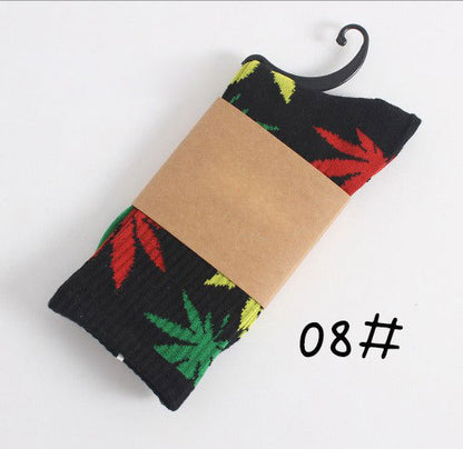 Winter high Quality Harajuku chaussette Style Weed Socks For Women Men's Cotton Hip Hop Socks Man Meias Mens Calcetines