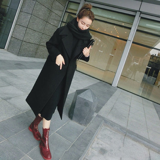 Winter woman coat female 2018 long thick jacket double-faced woolen windbreaker women's thin overcoat cashmere coat women