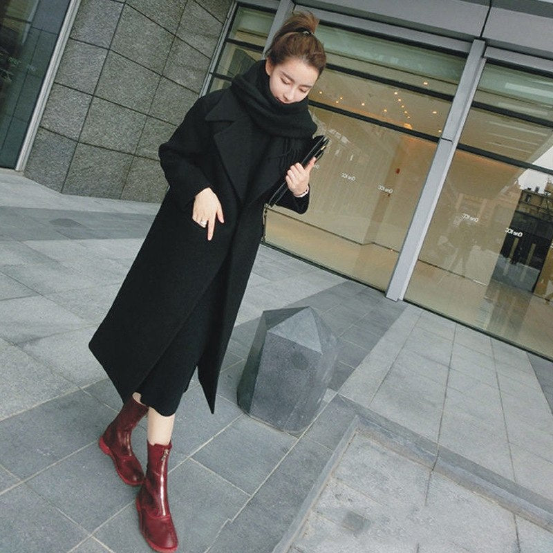 Winter woman coat female 2018 long thick jacket double-faced woolen windbreaker women's thin overcoat cashmere coat women