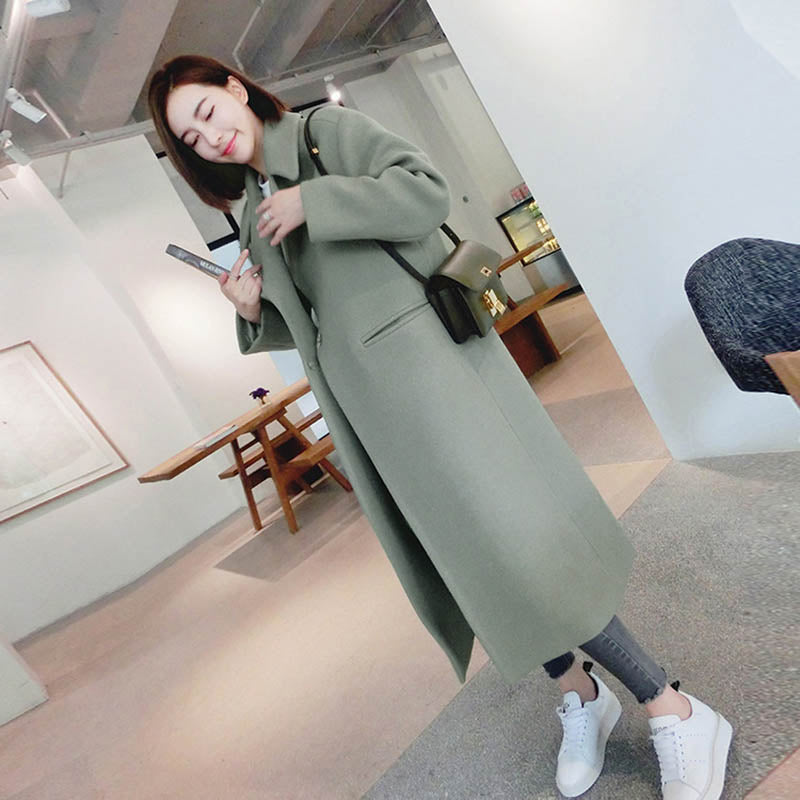 Winter woman coat female 2018 long thick jacket double-faced woolen windbreaker women's thin overcoat cashmere coat women