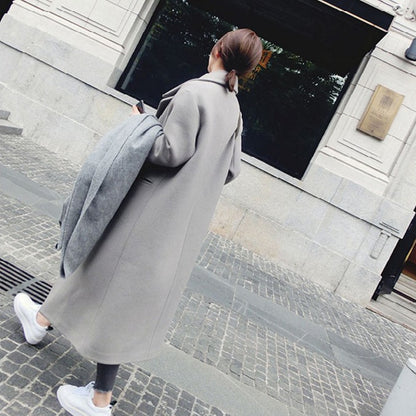 Winter woman coat female 2018 long thick jacket double-faced woolen windbreaker women's thin overcoat cashmere coat women