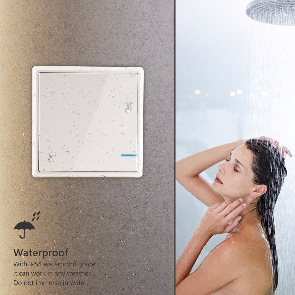 Wireless Light Switch Waterproof Remote Light Switches - No Wiring Quick Create Remote Control Ceiling Lamps LED Bulbs