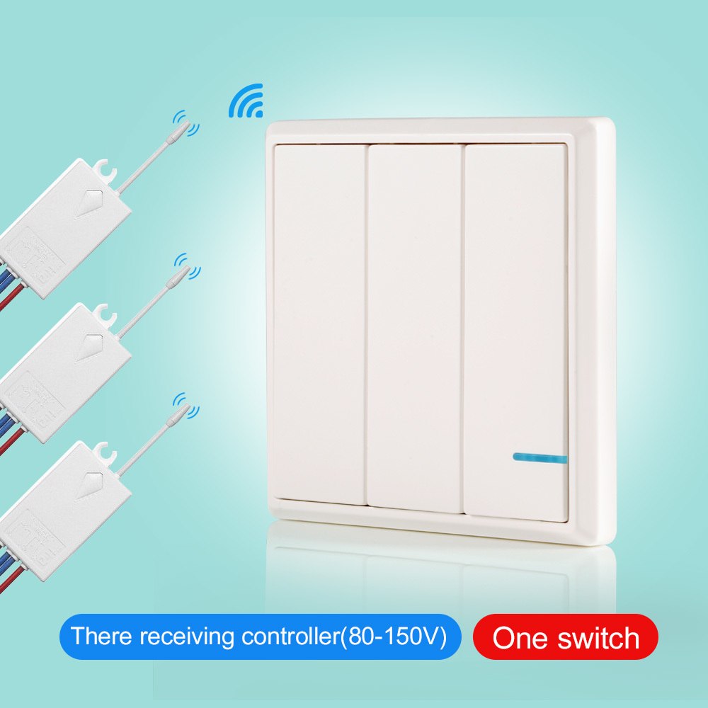 Wireless Light Switch Waterproof Remote Light Switches - No Wiring Quick Create Remote Control Ceiling Lamps LED Bulbs